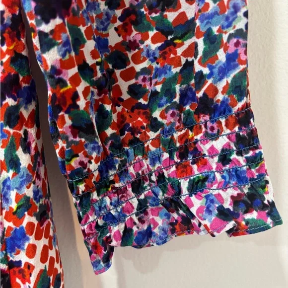 SALONI Multicolor Floral and Stripe Dress - Picture 6 of 6